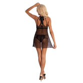 Corsetti Neearis Nightdress And Panty Black - Adult Planet - Online Sex Toys Shop UK